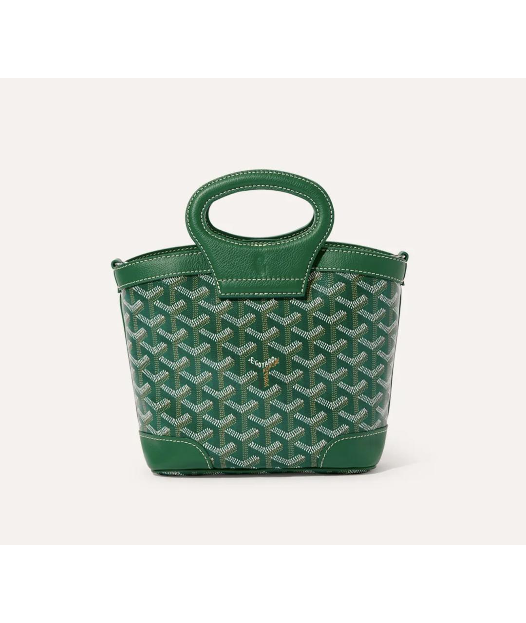 GOYARD Зеленая кожаная сумка через плечо, фото 10