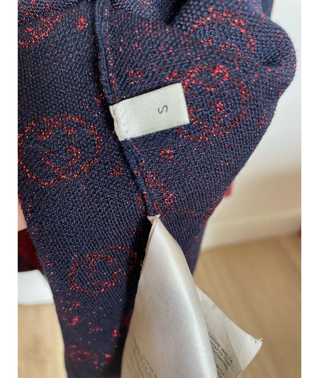 GUCCI Бордовый шерстяной джемпер / свитер, фото 6