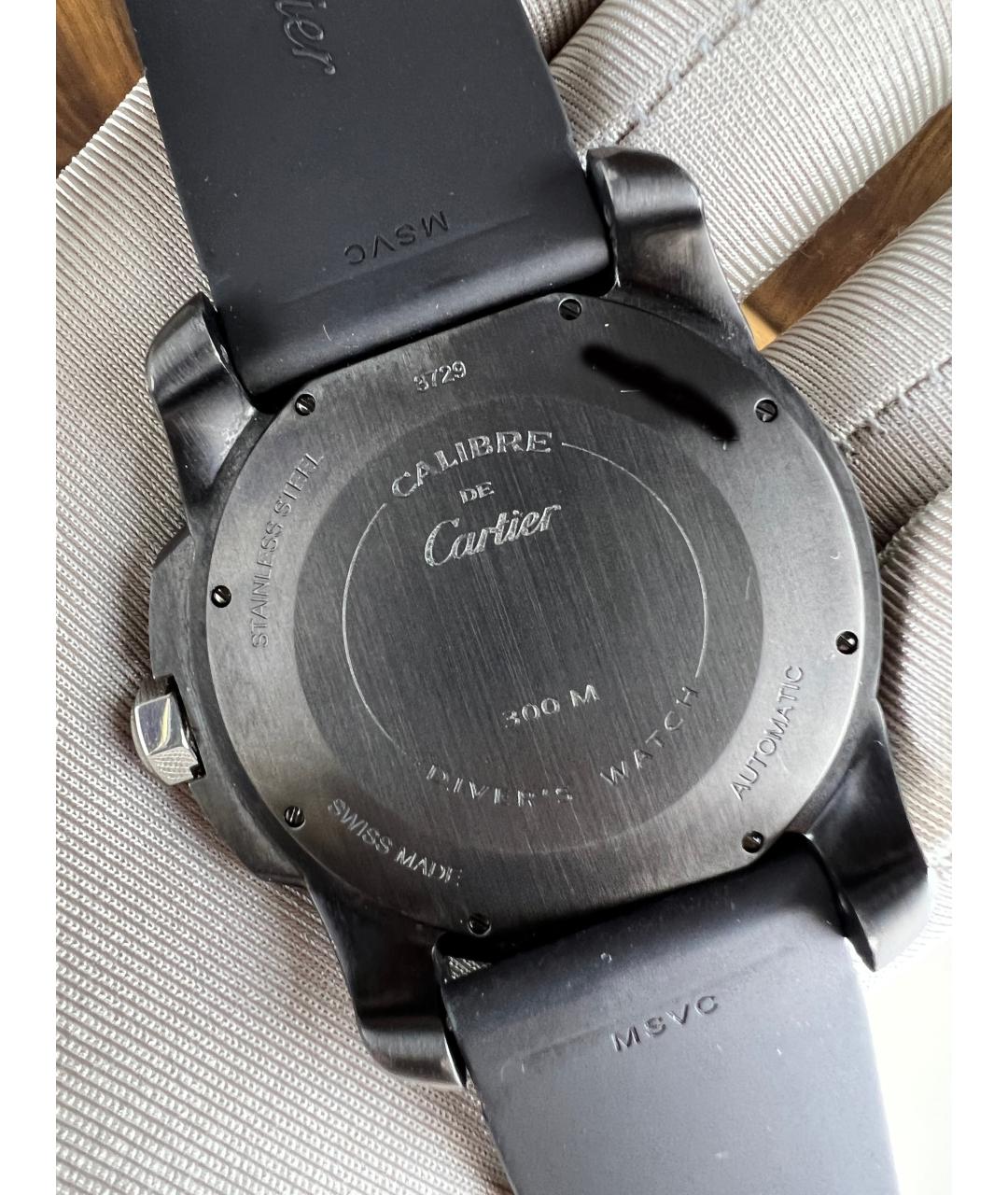 CARTIER Черные часы, фото 8