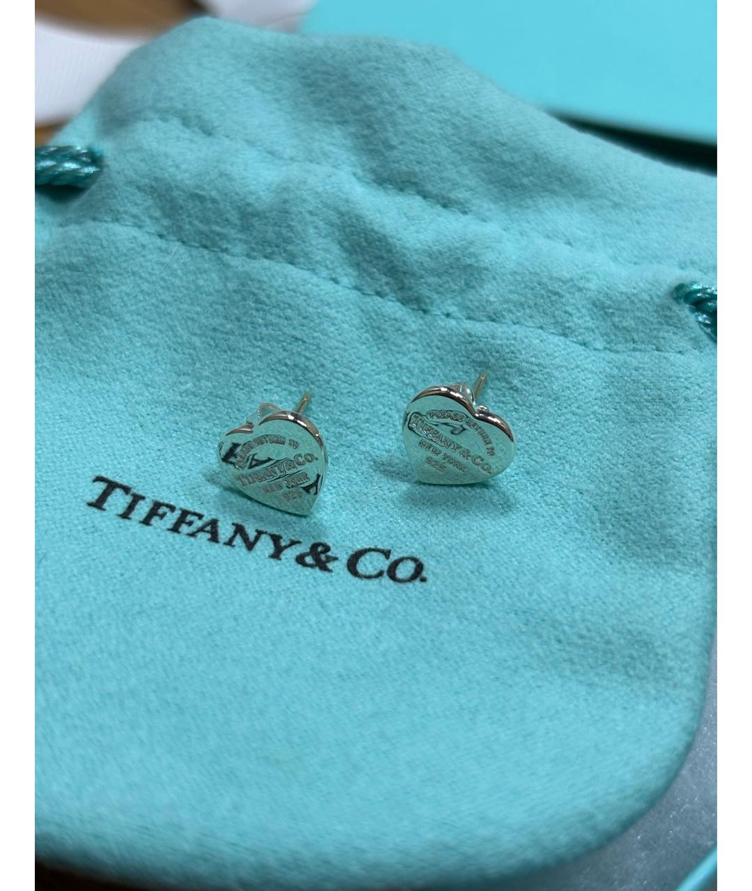 TIFFANY&CO Серебряные серебряные серьги, фото 2