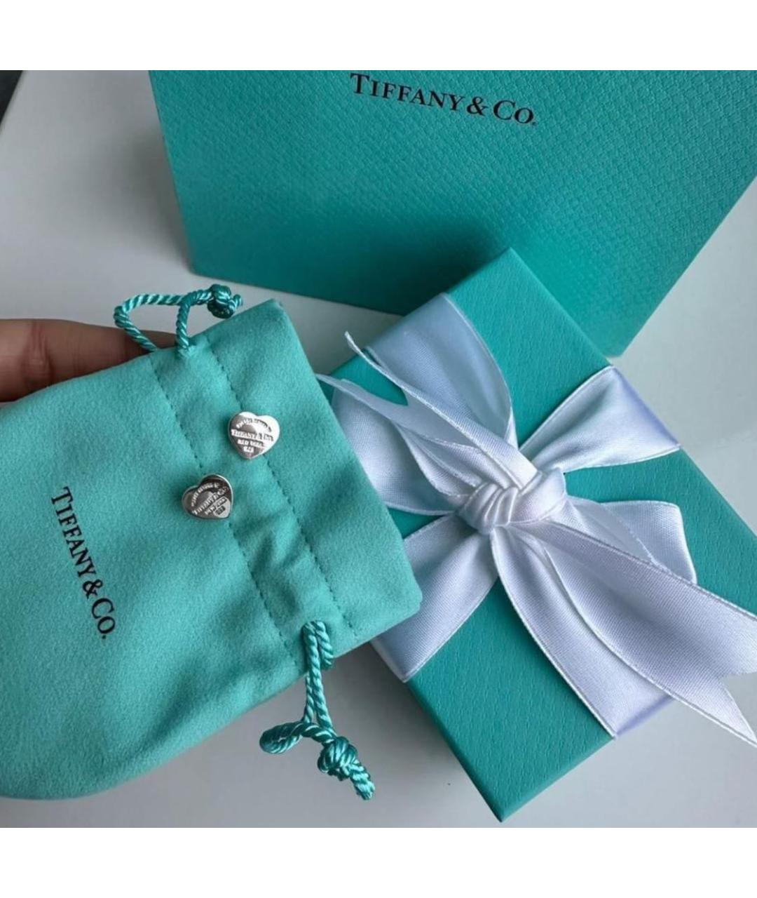 TIFFANY&CO Серебряные серебряные серьги, фото 3