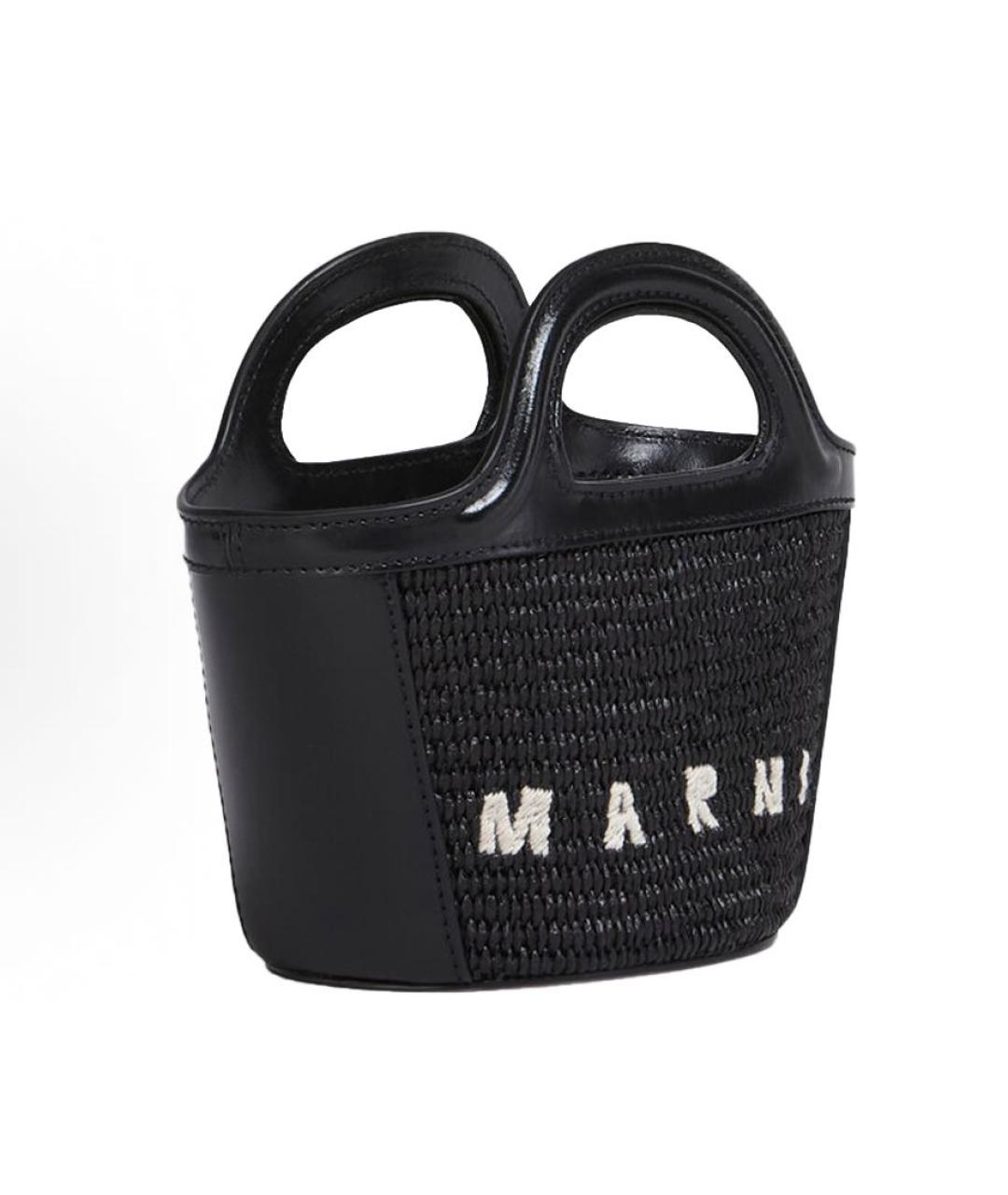 MARNI Черная пляжная сумка, фото 3