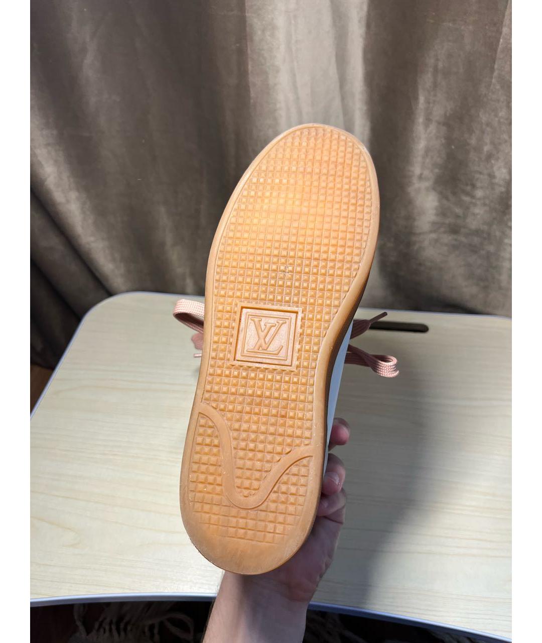 LOUIS VUITTON Белые кожаные кеды, фото 8
