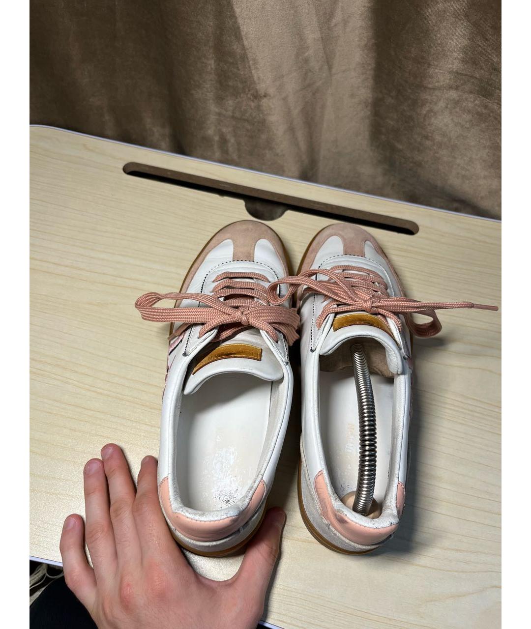LOUIS VUITTON Белые кожаные кеды, фото 3