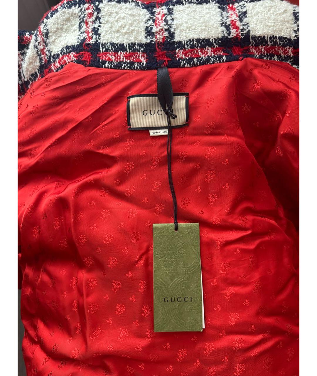 GUCCI Белая шерстяная куртка, фото 5
