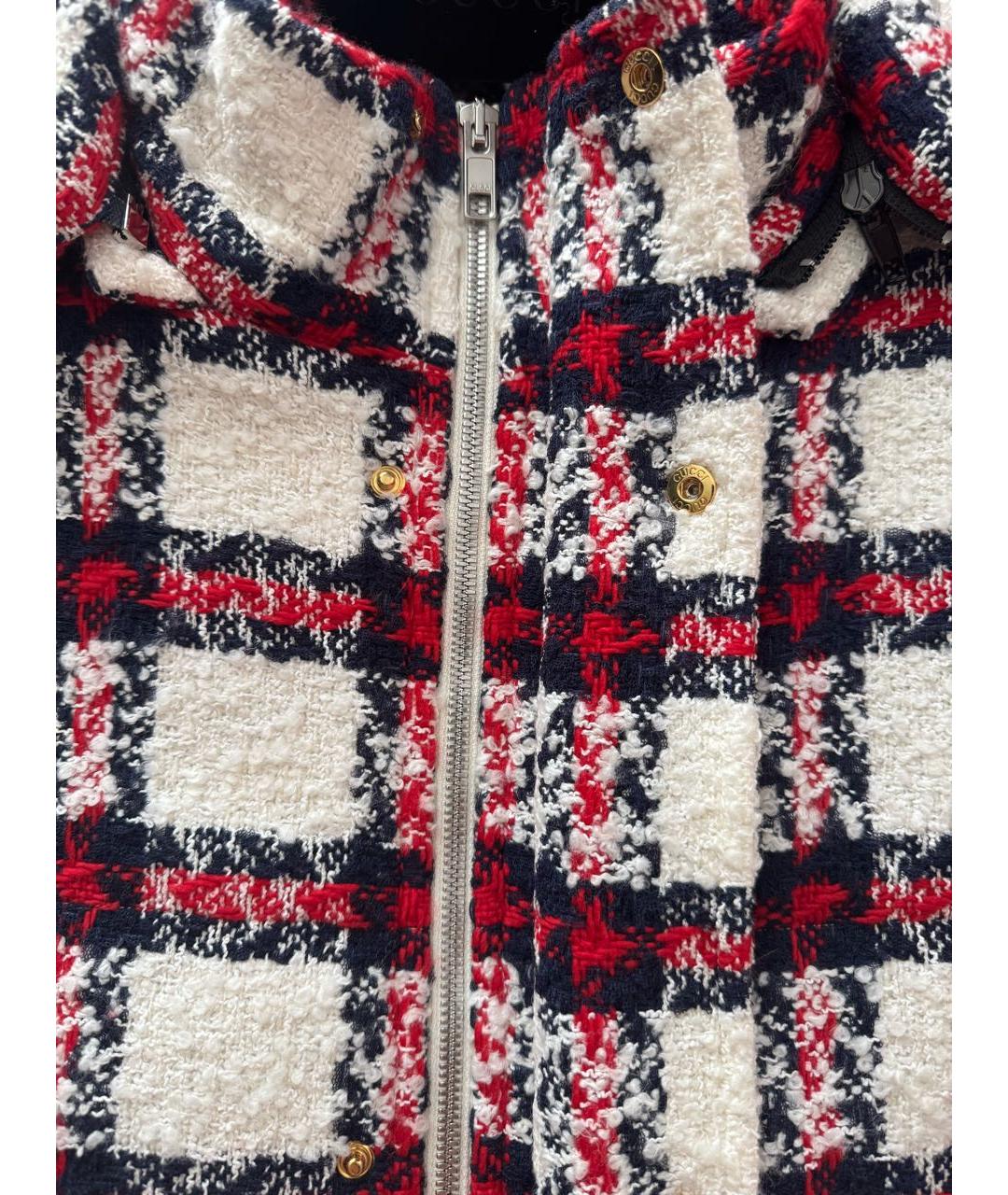 GUCCI Белая шерстяная куртка, фото 8