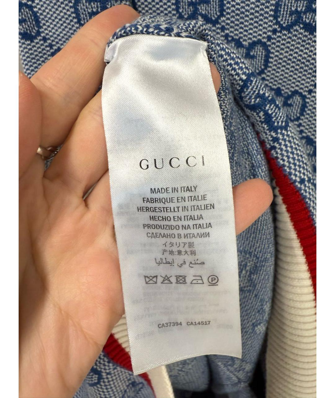 GUCCI Голубое повседневное платье, фото 7