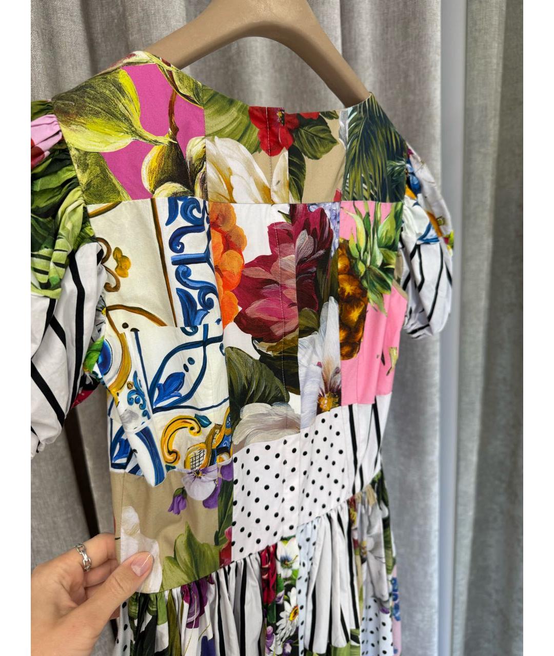 DOLCE&GABBANA Мульти повседневное платье, фото 3