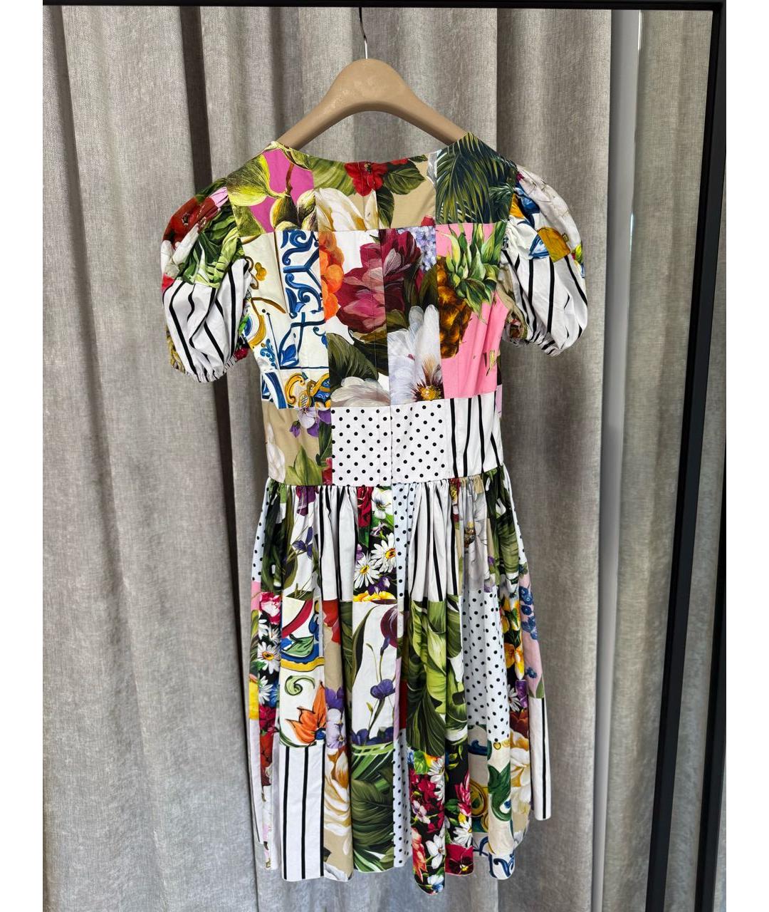 DOLCE&GABBANA Мульти повседневное платье, фото 2