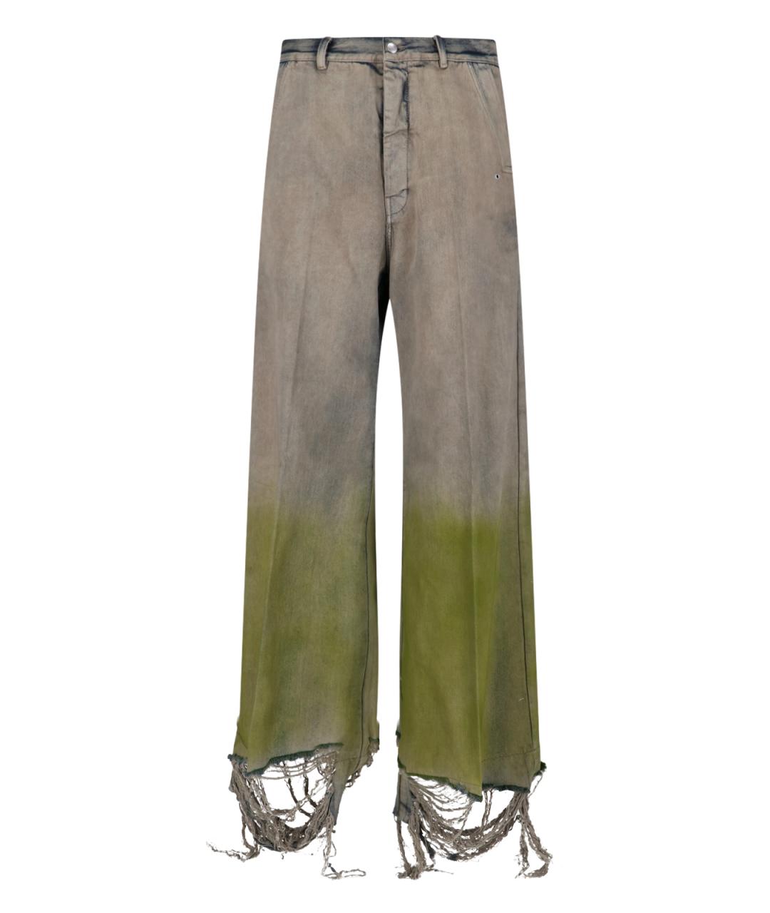 RICK OWENS Мульти хлопковые прямые джинсы, фото 1