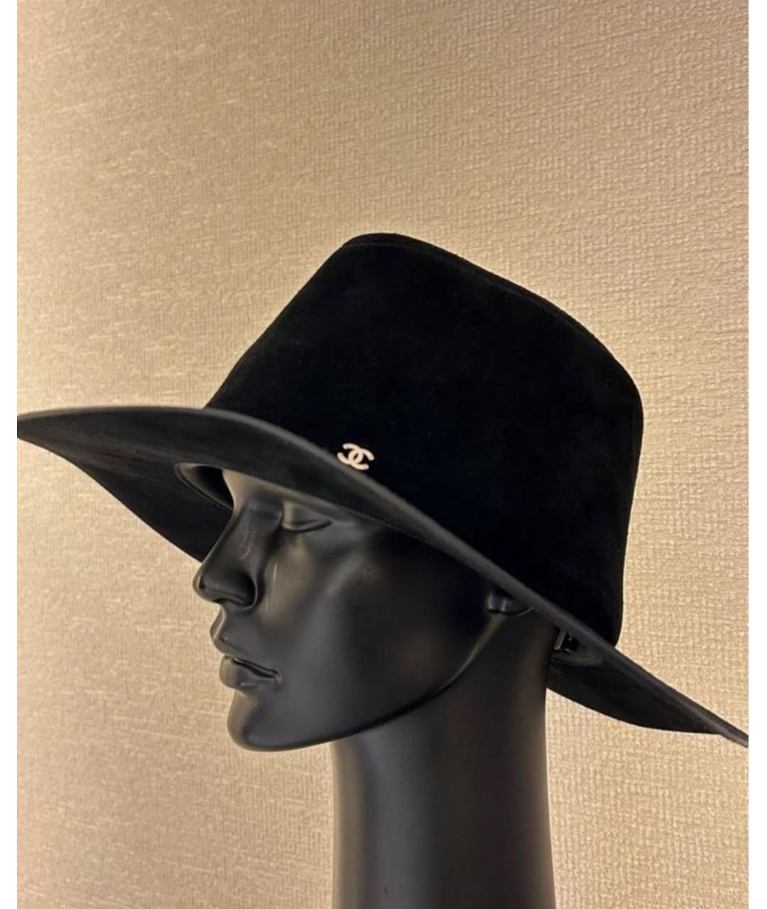CHANEL Черная бархатная шляпа, фото 3