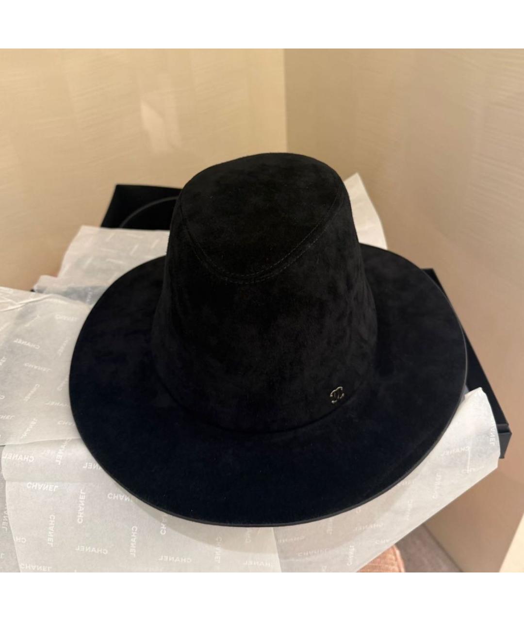 CHANEL Черная бархатная шляпа, фото 4