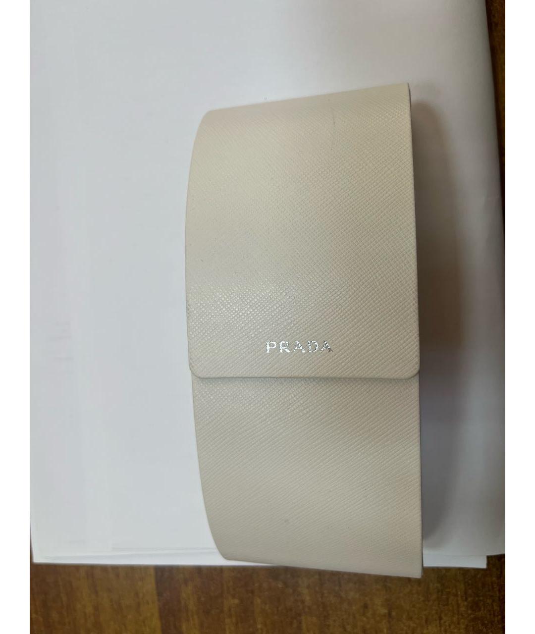 PRADA Коричневые пластиковые солнцезащитные очки, фото 4