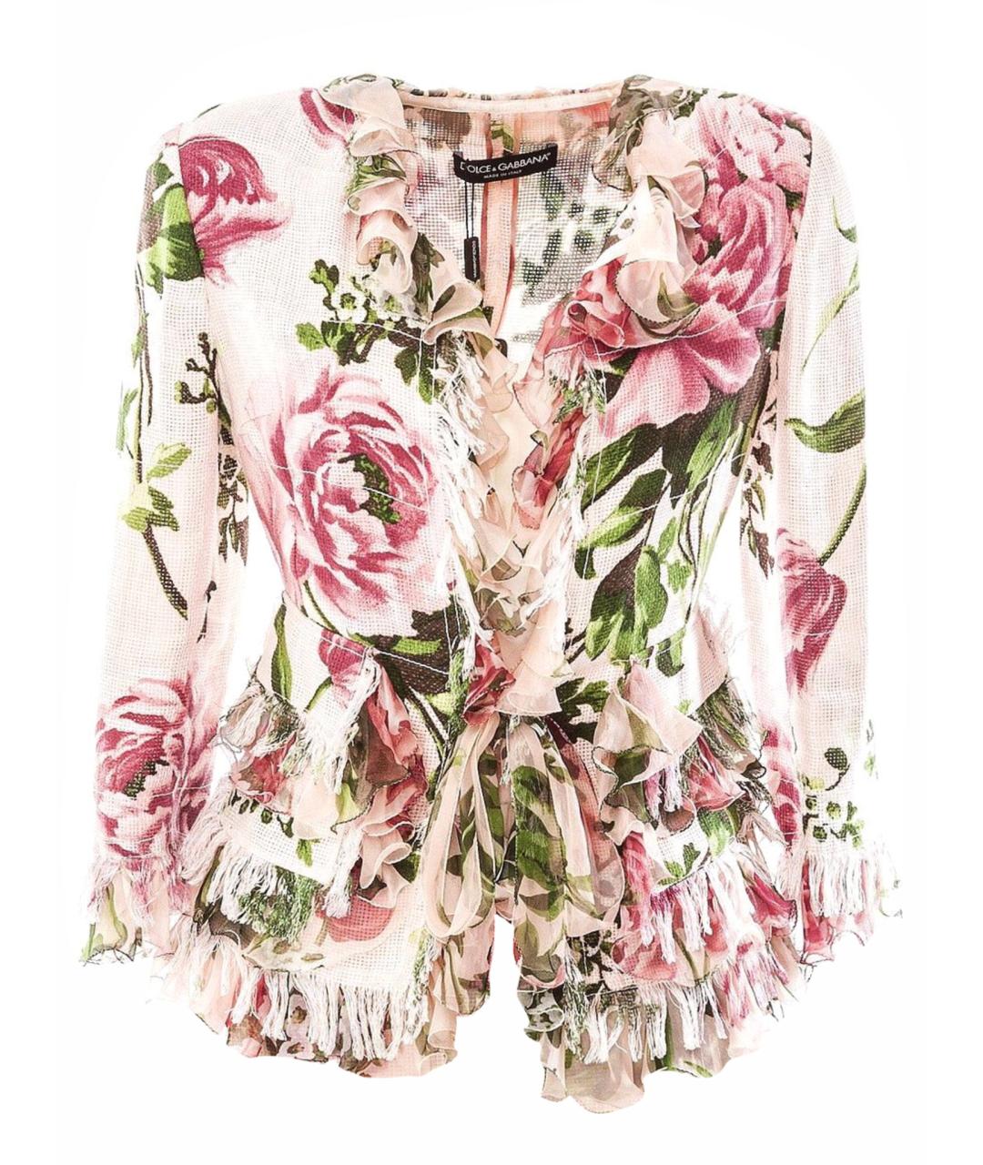 DOLCE&GABBANA Розовый жакет/пиджак, фото 1