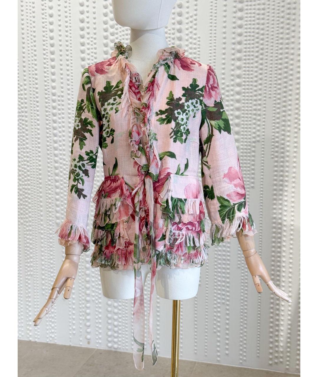 DOLCE&GABBANA Розовый жакет/пиджак, фото 3
