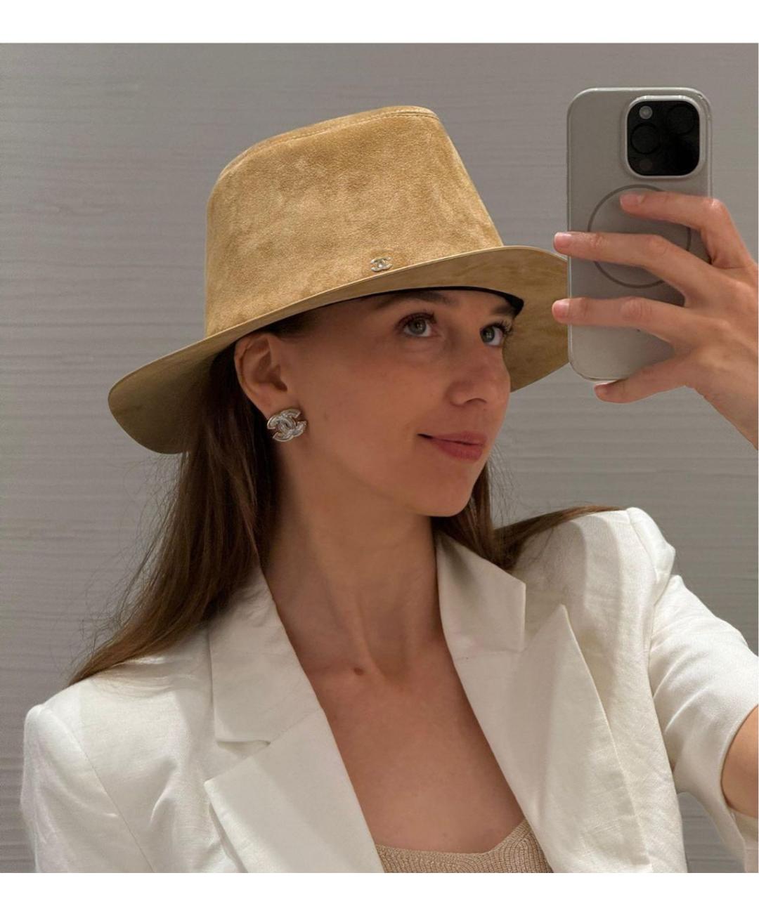 CHANEL Бежевая шляпа, фото 2