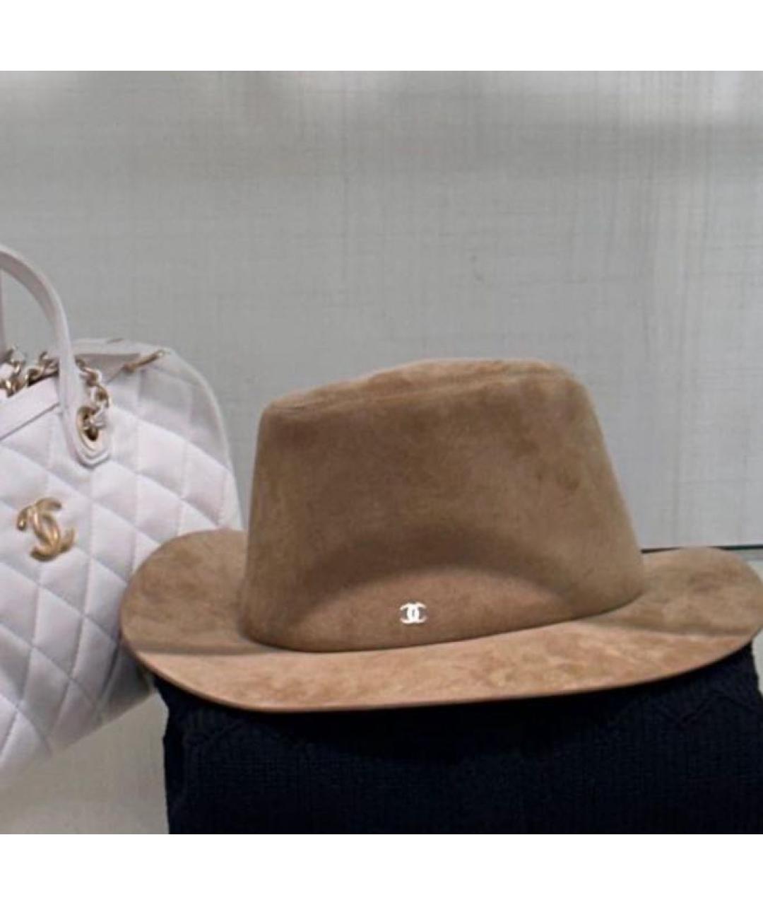 CHANEL Бежевая шляпа, фото 3