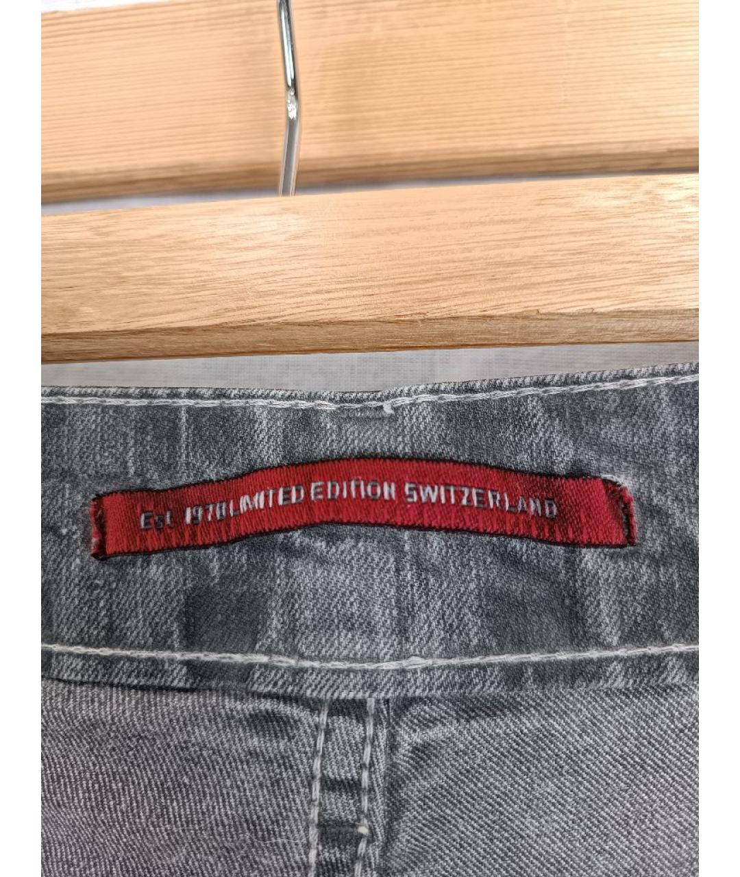 PHILIPP PLEIN Серые хлопковые джинсы слим, фото 6