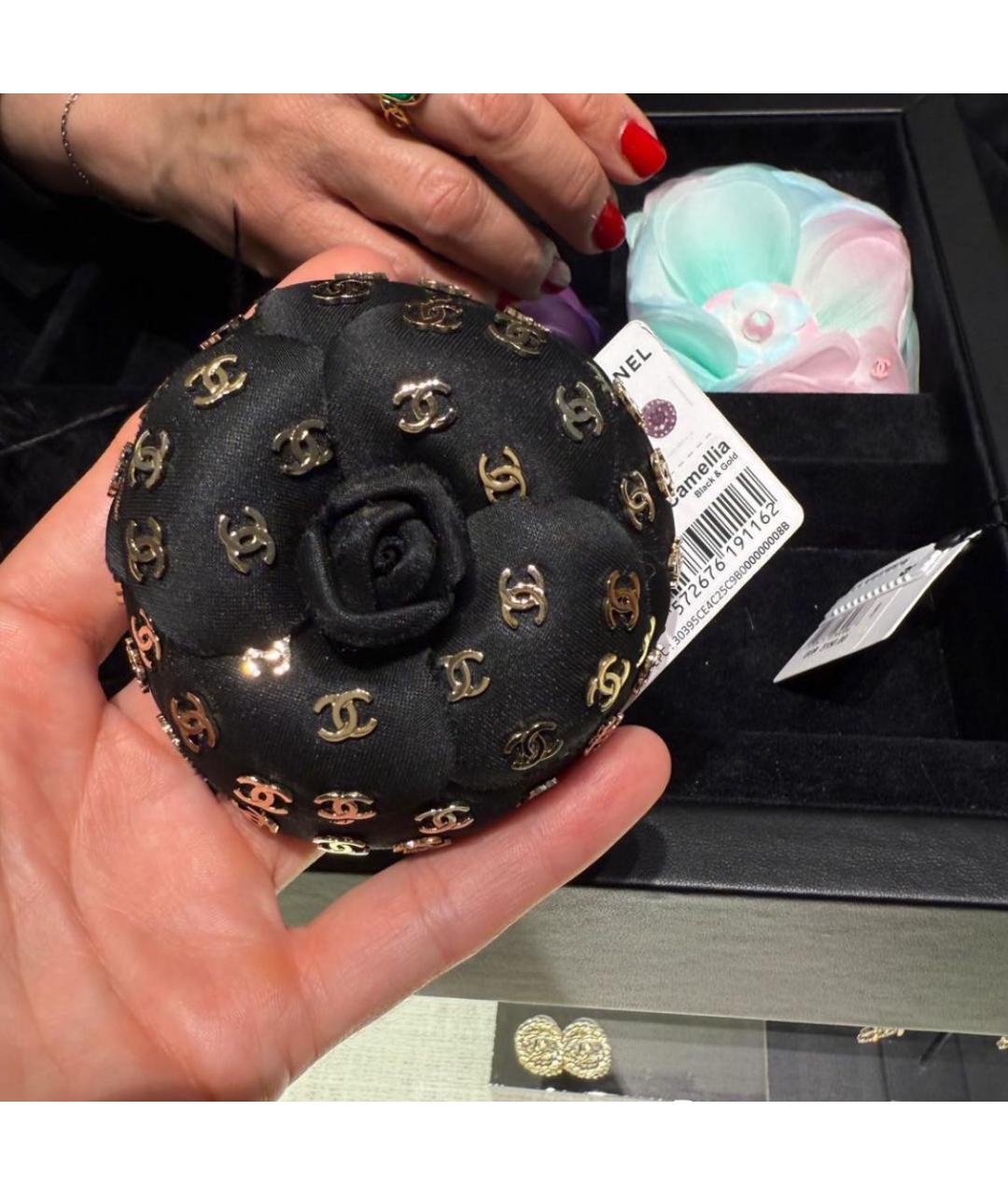 CHANEL Черная булавка / брошь, фото 2
