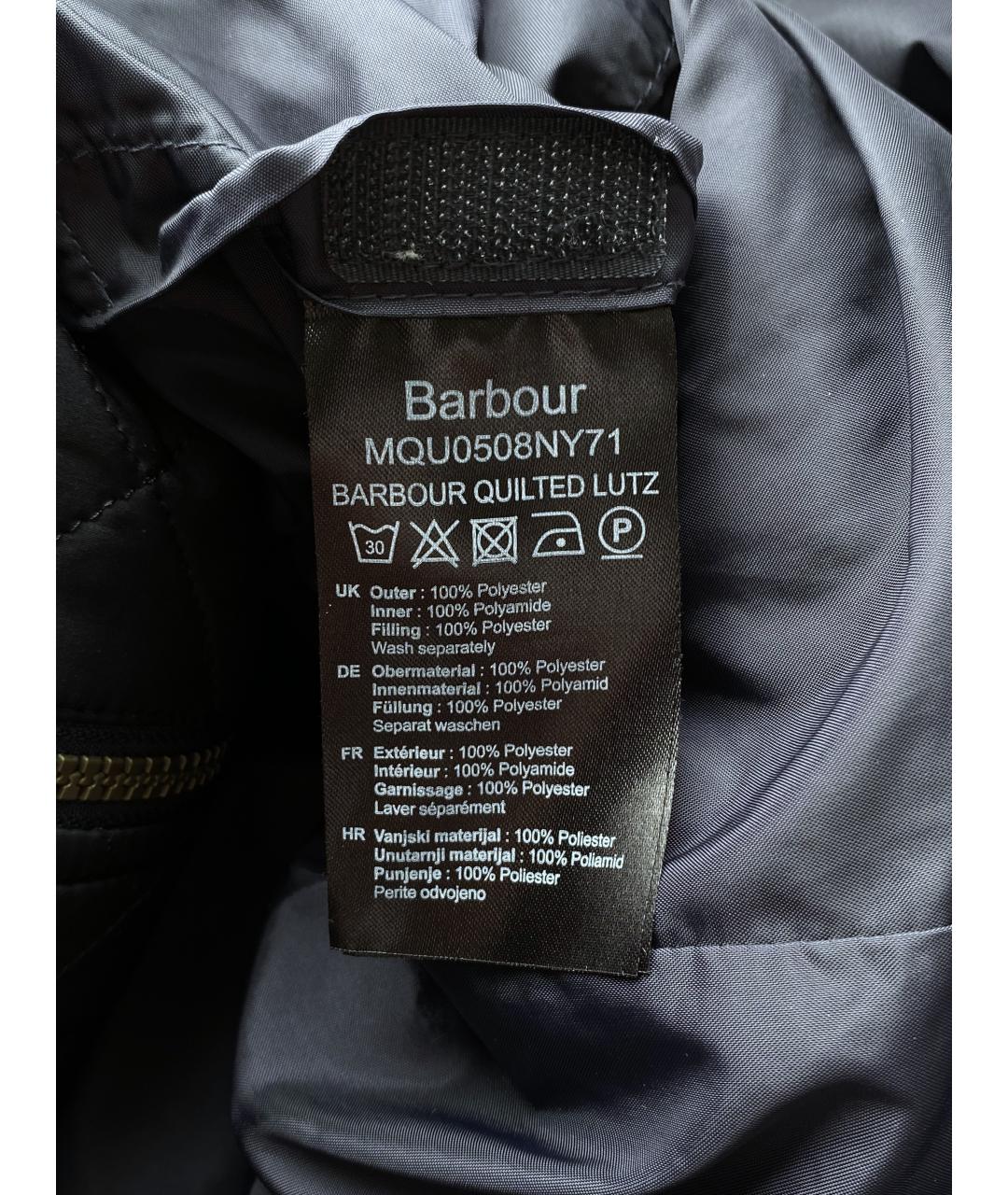 BARBOUR Темно-синяя полиэстеровая куртка, фото 8