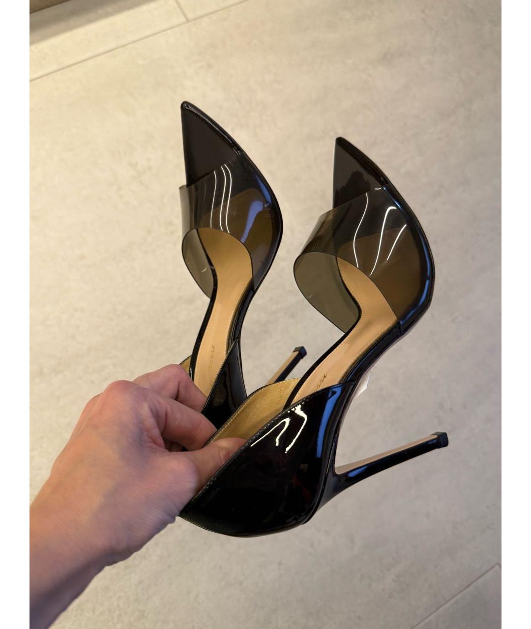 GIANVITO ROSSI Черные резиновые босоножки, фото 5