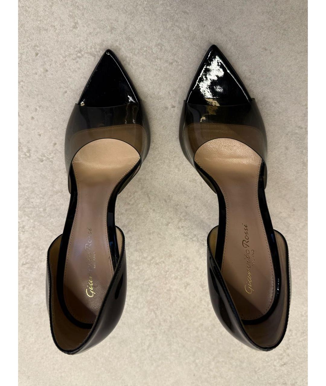 GIANVITO ROSSI Черные резиновые босоножки, фото 3