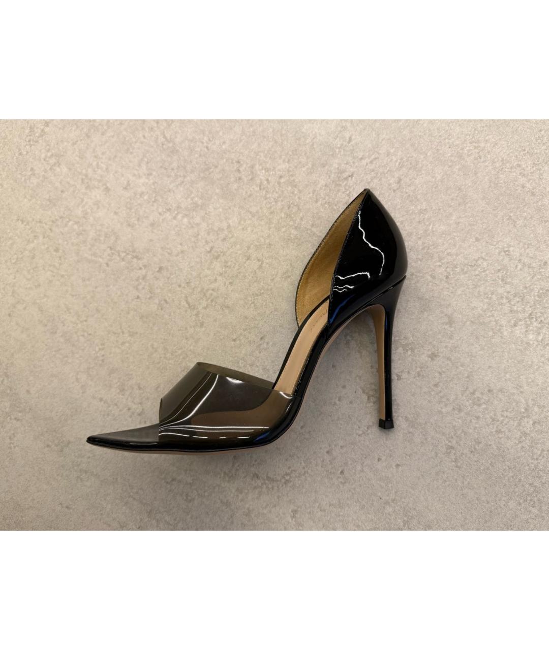 GIANVITO ROSSI Черные резиновые босоножки, фото 7