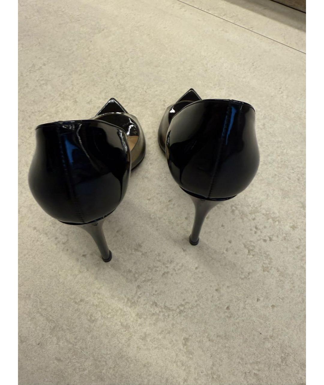 GIANVITO ROSSI Черные резиновые босоножки, фото 4