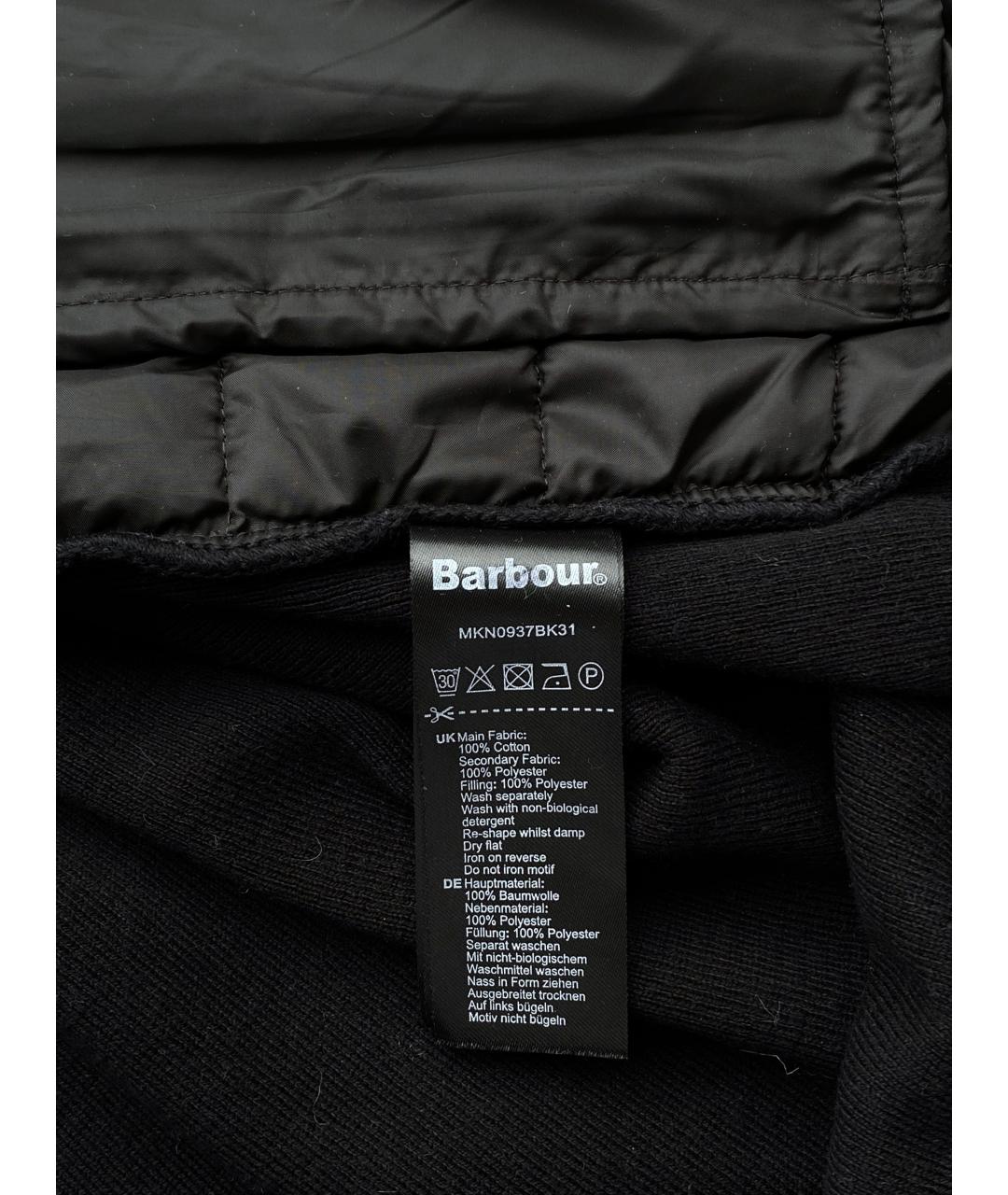 BARBOUR Черная хлопковая куртка, фото 5