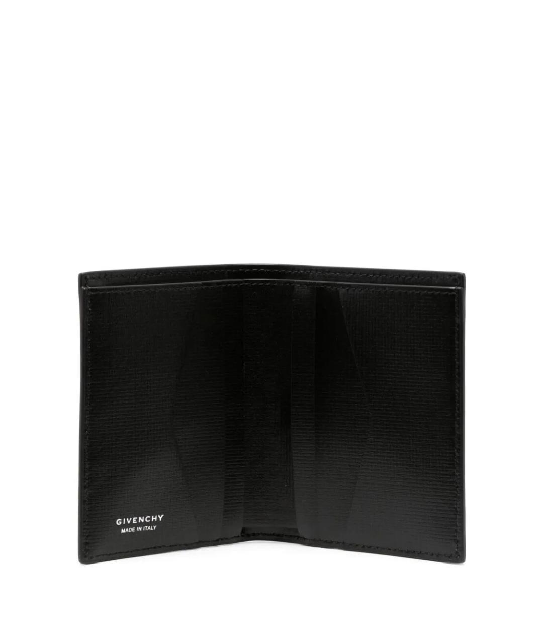 GIVENCHY Черный кожаный кошелек, фото 3