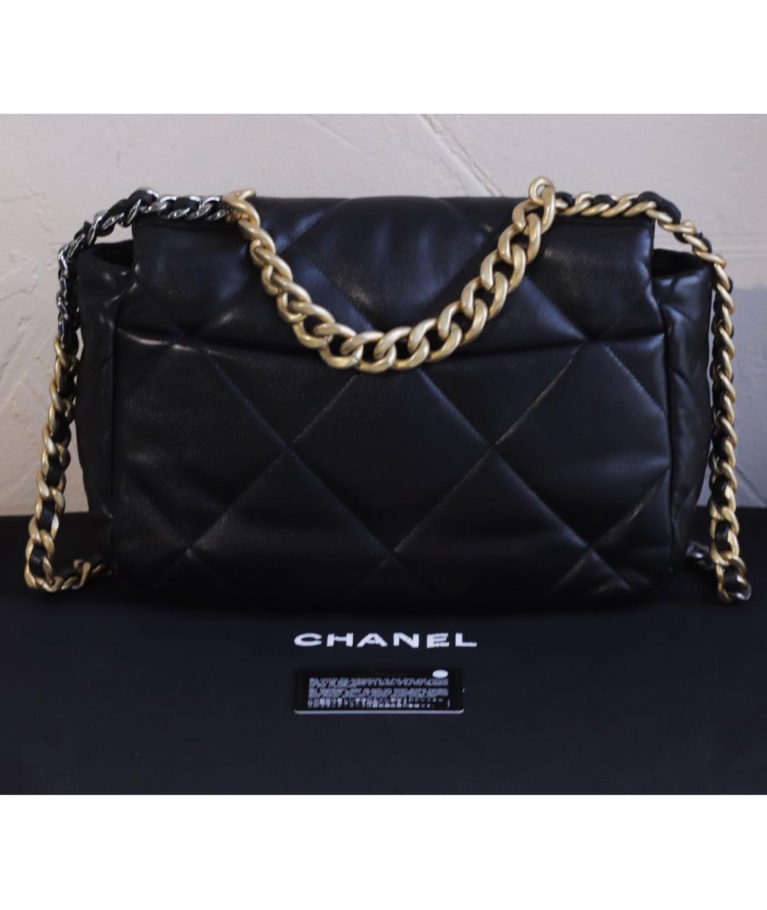 CHANEL Черная кожаная сумка через плечо, фото 3