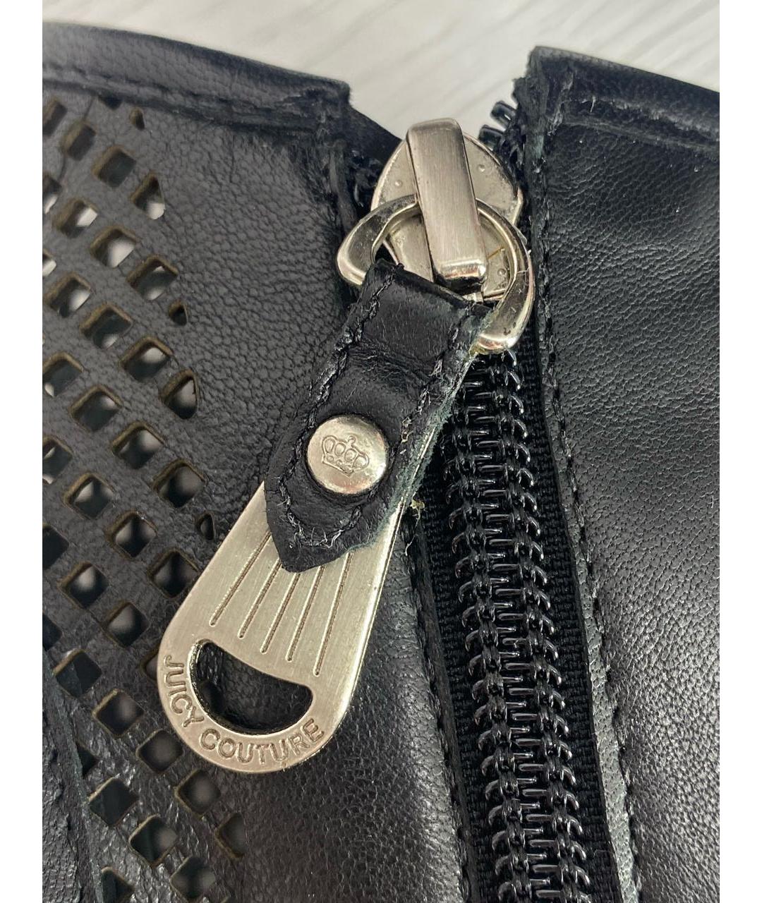 JUICY COUTURE Черные кожаные босоножки, фото 7