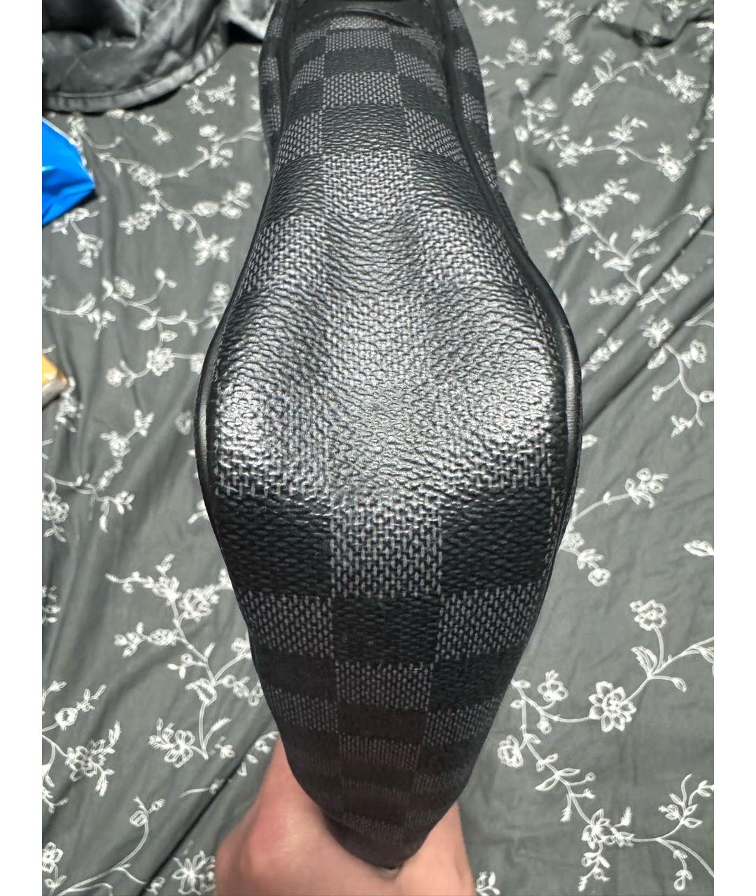 LOUIS VUITTON Антрацитовый портфель, фото 6