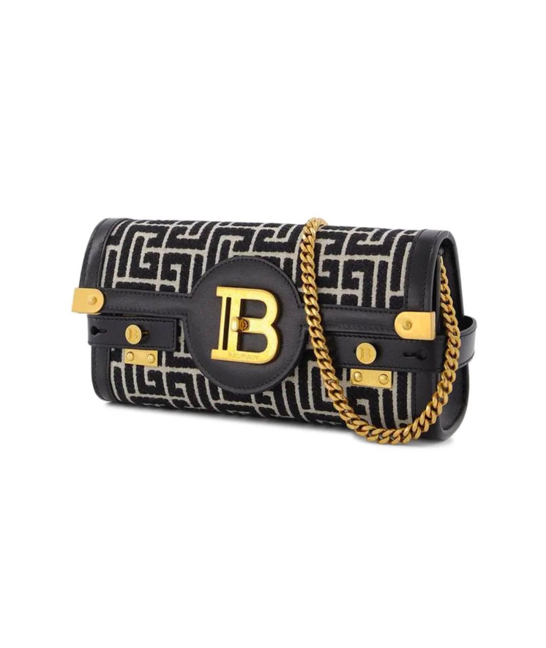 BALMAIN Черная тканевая сумка через плечо, фото 2