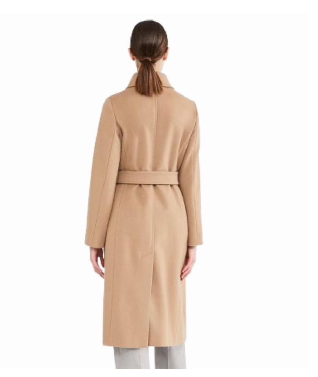 MAX MARA Бежевое шерстяное пальто, фото 2