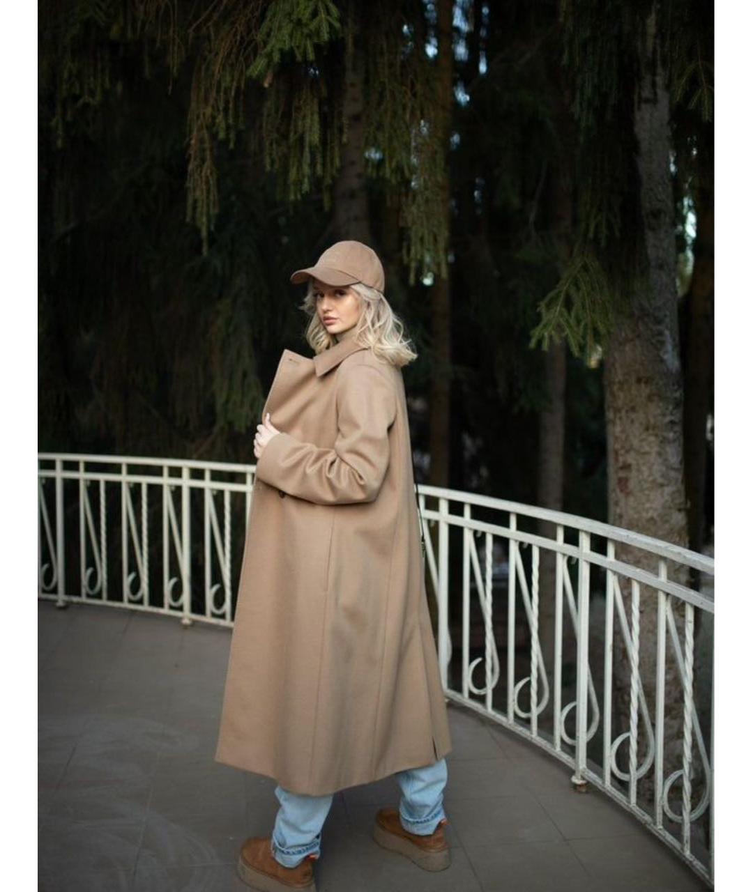 MAX MARA Бежевое шерстяное пальто, фото 7