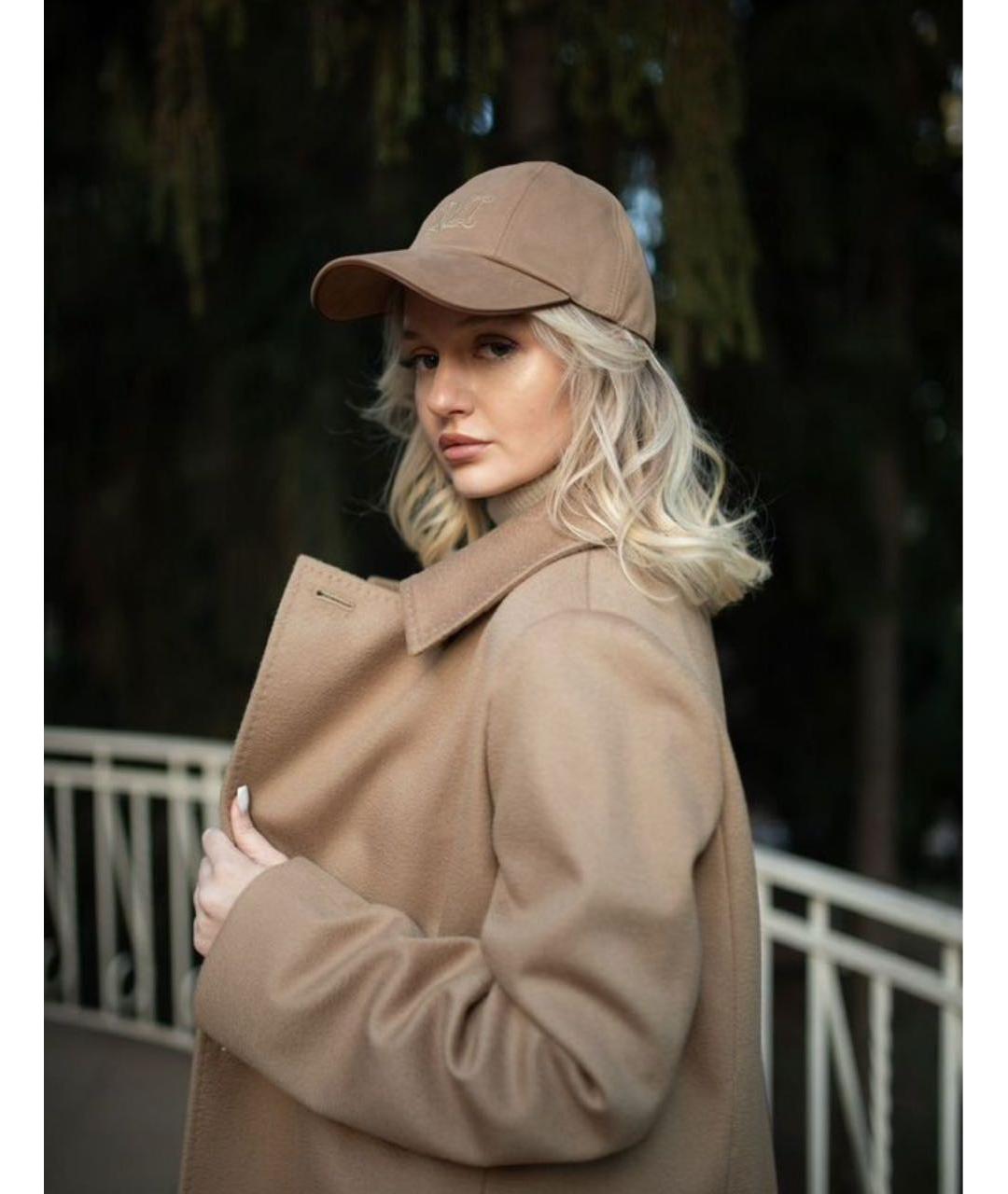 MAX MARA Бежевое шерстяное пальто, фото 6