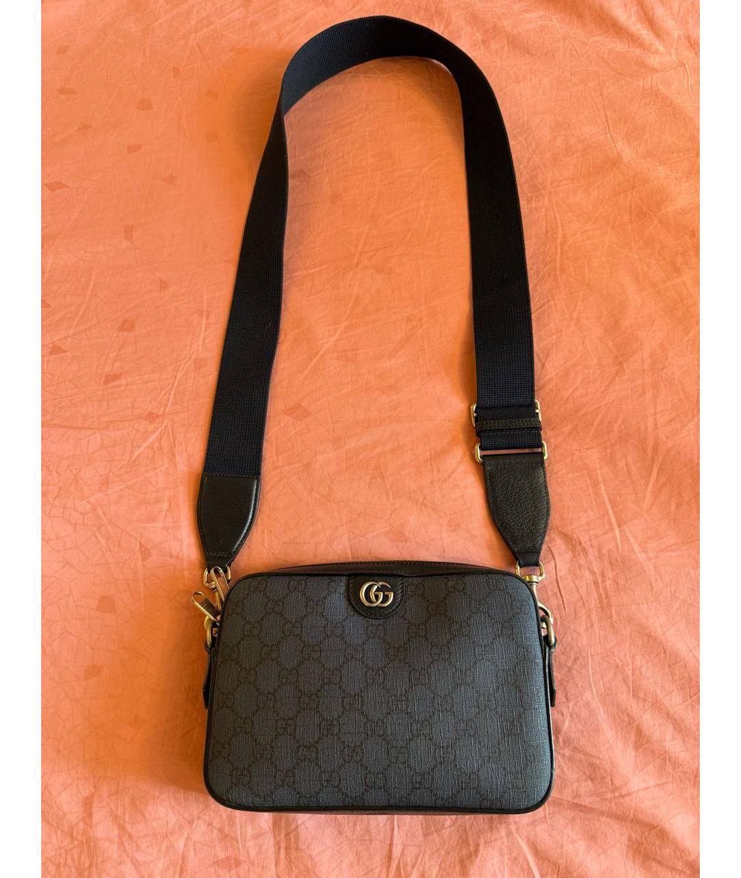 GUCCI Темно-синяя сумка на плечо, фото 6