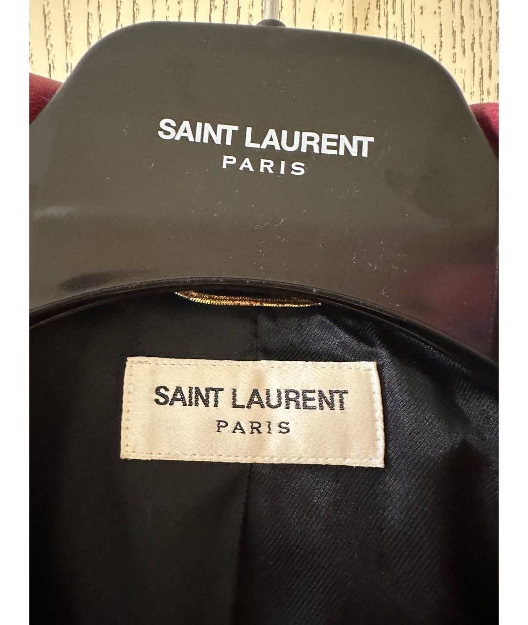 SAINT LAURENT Красная кожаная куртка, фото 6