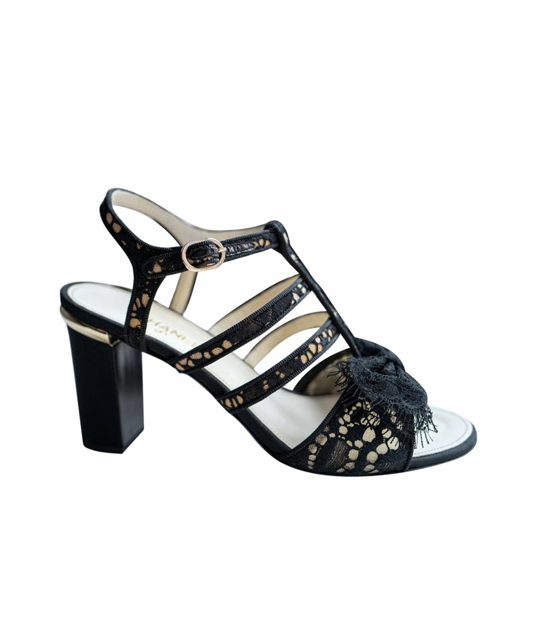 CHANEL Текстильные босоножки, фото 1