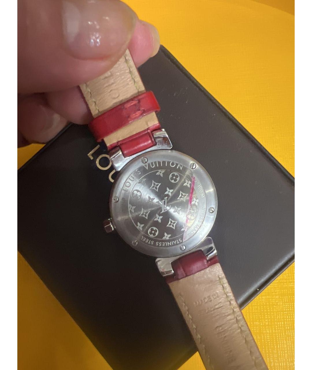 LOUIS VUITTON Красные часы из белого золота, фото 5
