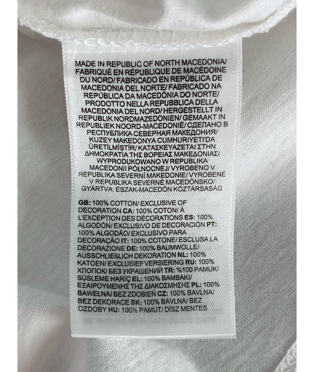 THE NORTH FACE Белая хлопковая детская футболка, фото 6