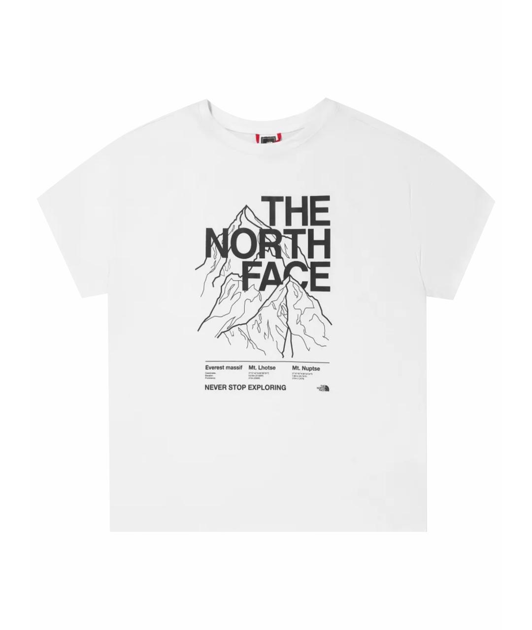 THE NORTH FACE Белая хлопковая детская футболка, фото 1