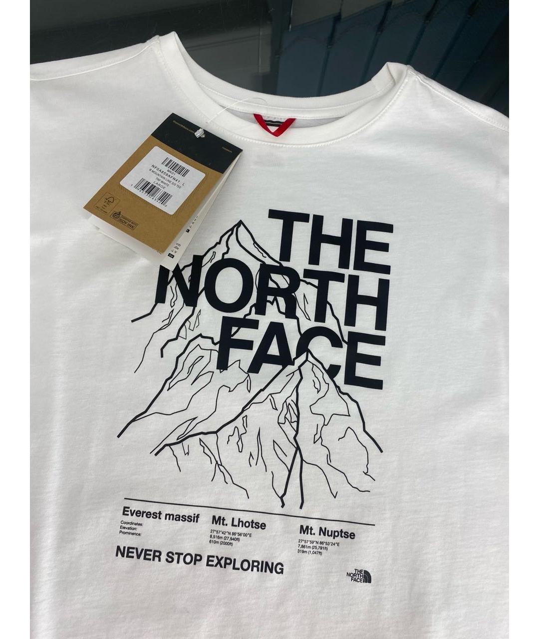 THE NORTH FACE Белая хлопковая детская футболка, фото 3
