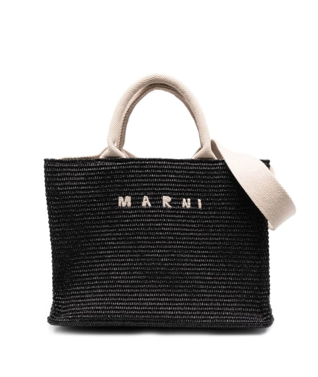 MARNI Черная сумка тоут, фото 1