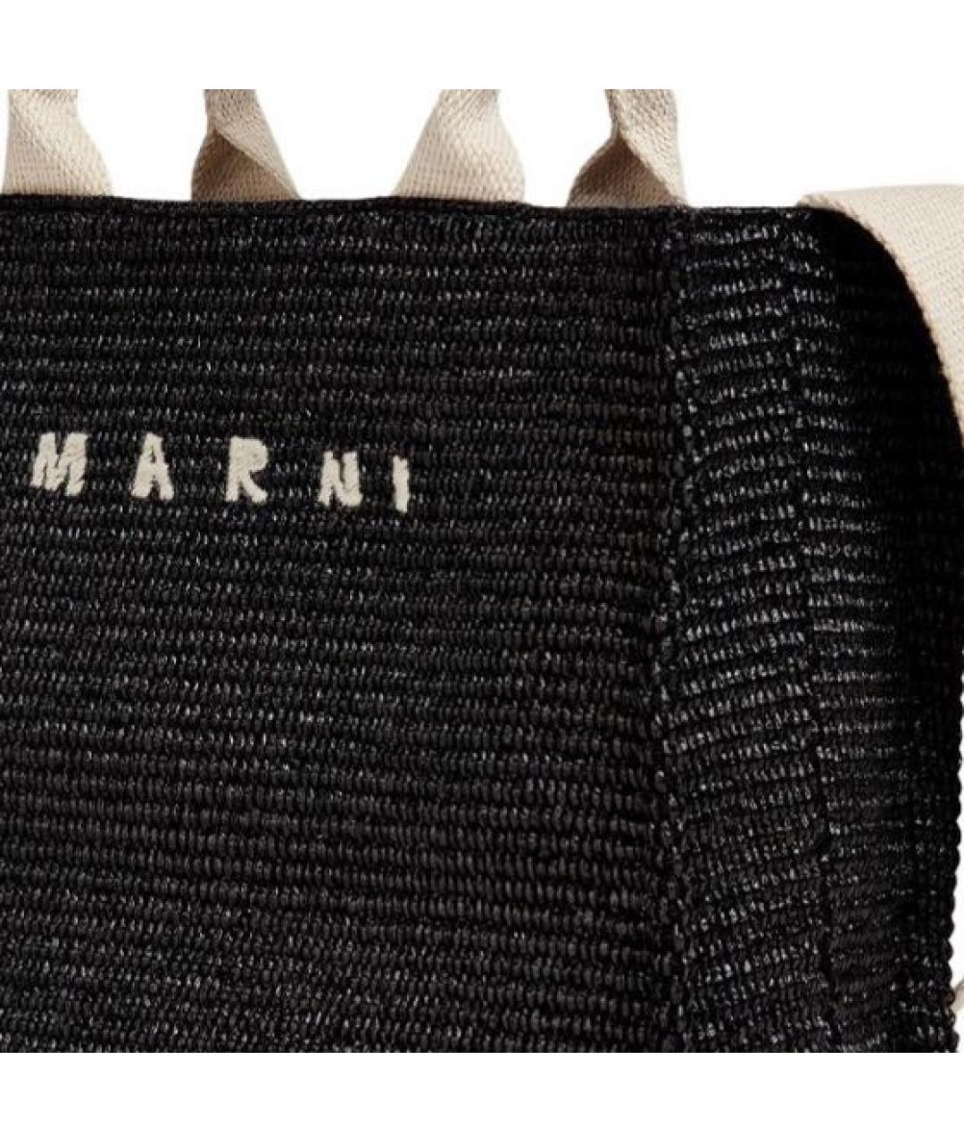 MARNI Черная сумка тоут, фото 6