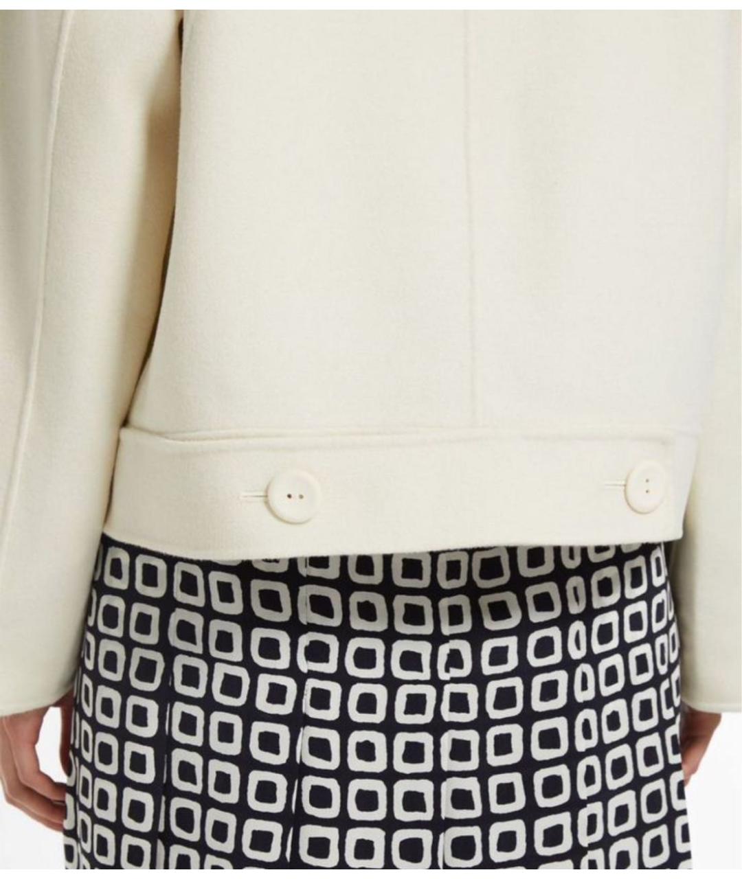 MAX MARA Белое кашемировое пальто, фото 4