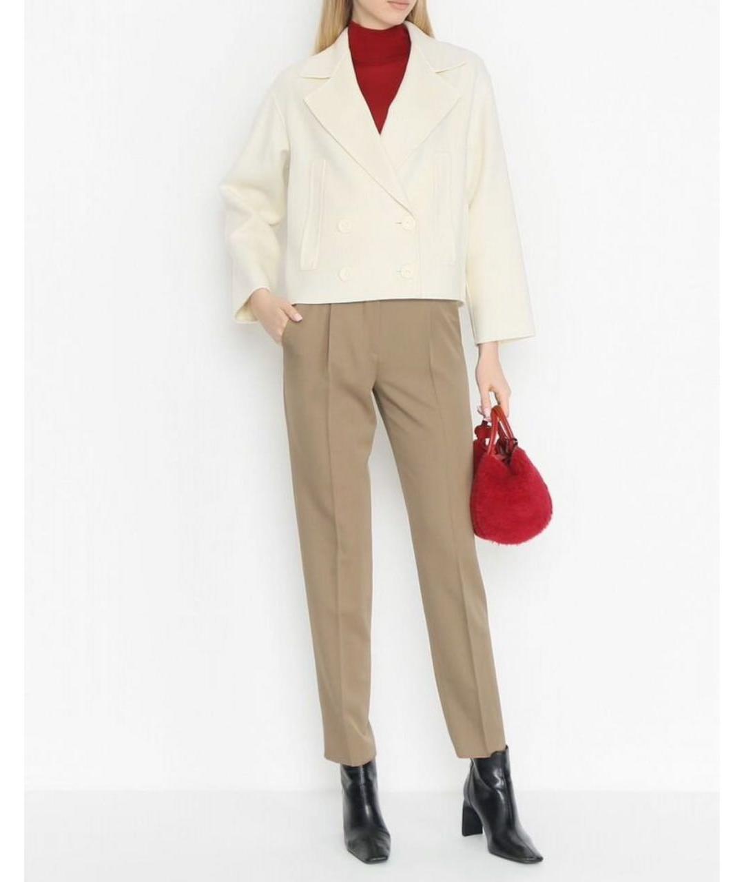 MAX MARA Белое кашемировое пальто, фото 6