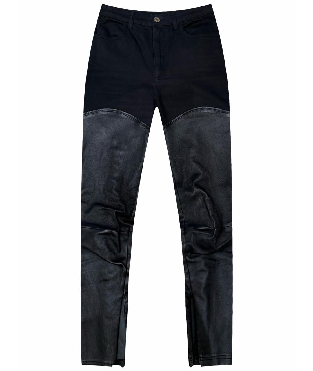GIVENCHY Черные кожаные брюки узкие, фото 1