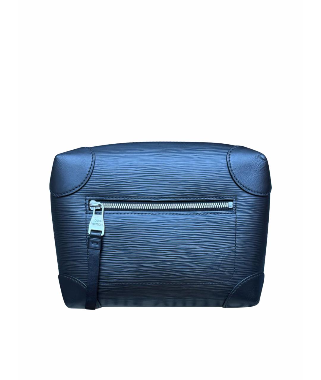 LOUIS VUITTON Черная кожаная сумка на плечо, фото 1